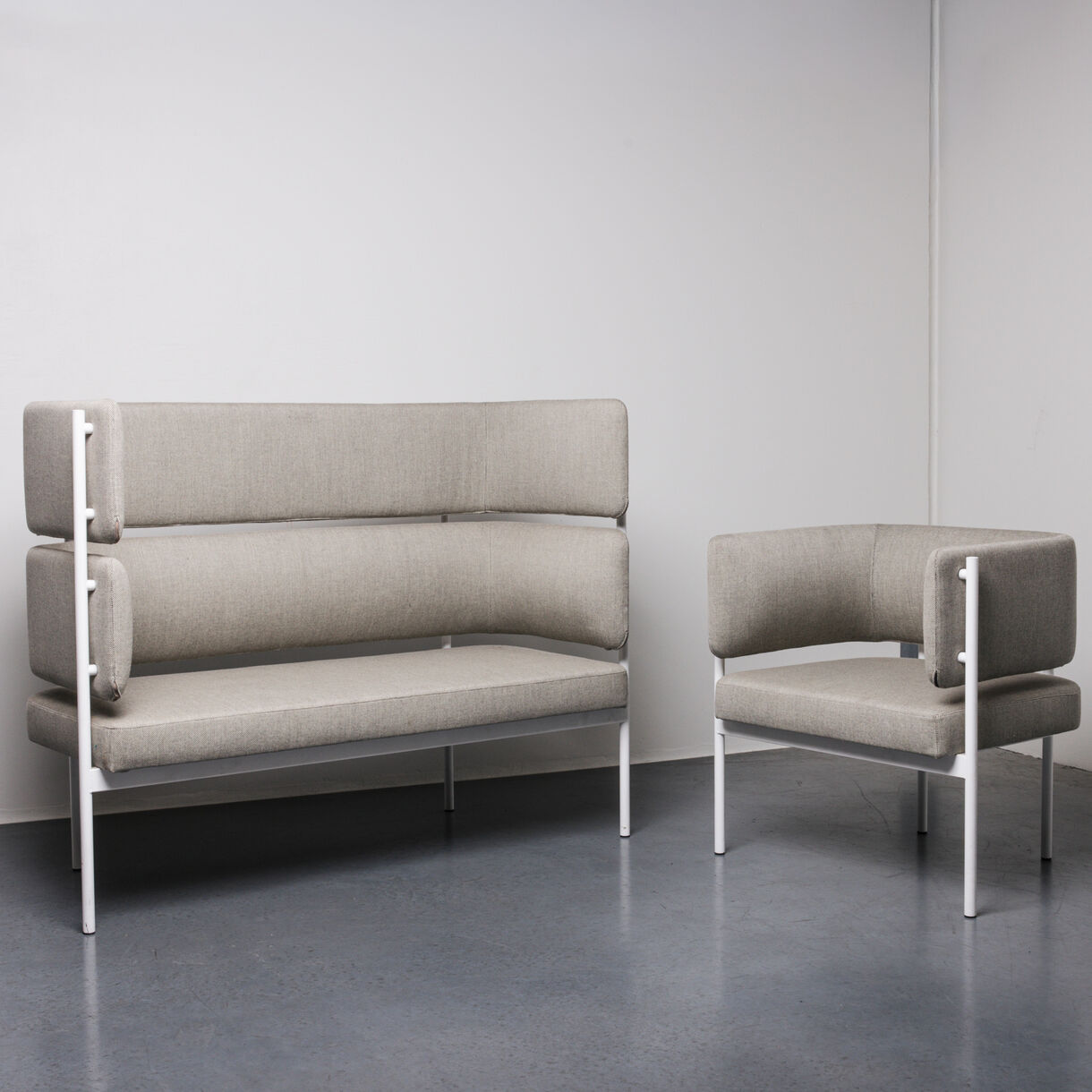 Crescent Armchair, White